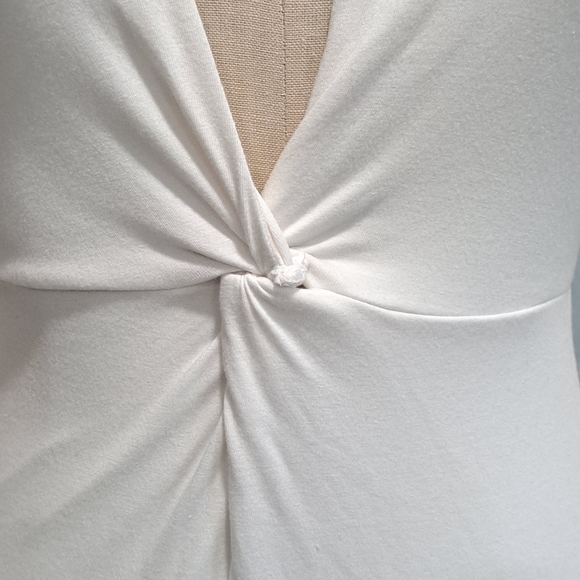 Vintage Y2K GUESS White Plunging neckline Knotted size Small - Picture 4 of 10